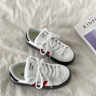 喜叔 可爱凯蒂猫小白鞋女款2025爆款圆头板鞋厚底休闲德训鞋ins潮