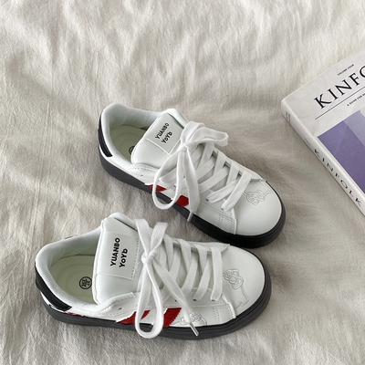 可爱HelloKitty小白鞋厚底板鞋子