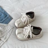 女2026春季 新款 厚底小白鞋 喜叔复古做旧大头丑萌鞋 运动休闲阿甘鞋