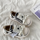 复古圆头小白鞋 喜叔小众不撞款 新款 厚底帆布鞋 大头板鞋 女2025春季