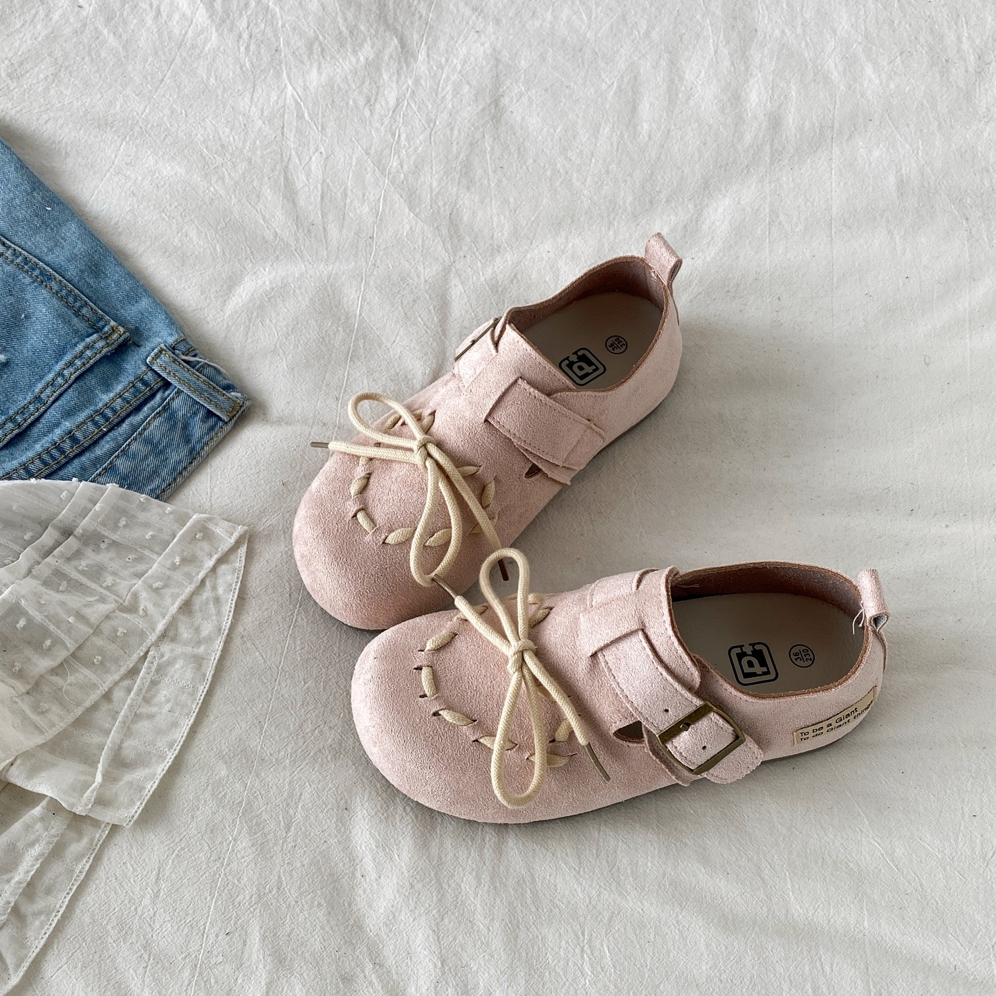 喜叔原创小众粉色全包勃肯鞋女2026春季新款平底单鞋一脚蹬懒人鞋,女鞋,勃肯鞋/软木鞋,淘宝优惠券,粉丝福利购,淘宝优惠卷