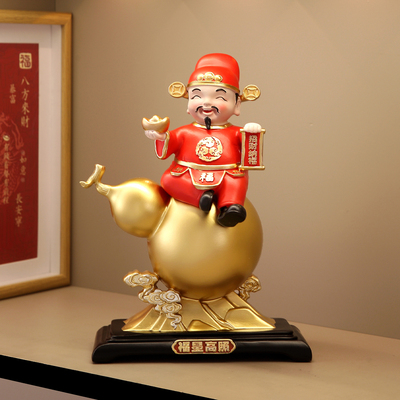 新年福星高照财神招财摆件