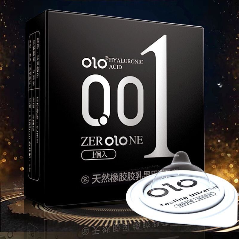 OLO玻尿酸001避孕套男神款1只酒店成人情趣用品延时持久高潮润QQ