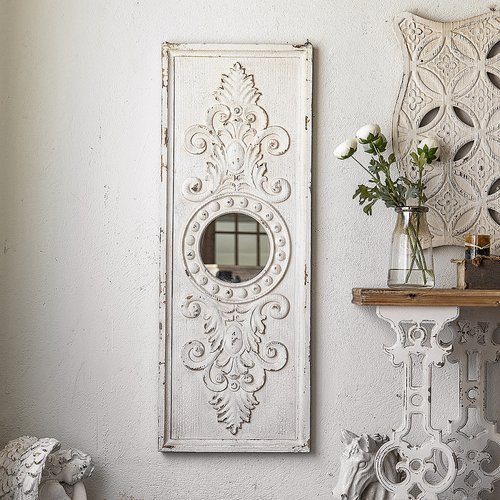 餐厅壁挂玄关复古法式镜子装饰画