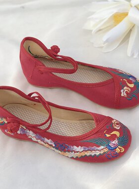 绣花鞋内增高老北京布鞋汉服鞋