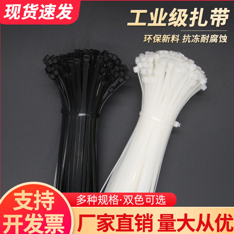 自锁式尼龙扎带3*100  4*200-5*400扎线带固定塑料捆扎带线束带,办公设备/耗材/相关服务,束线带,淘宝优惠券,粉丝福利购,淘宝优惠卷