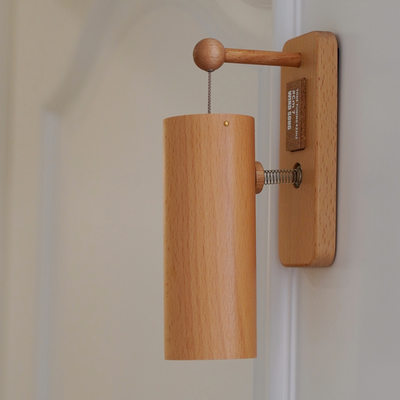 创意和弦门铃敲门神器木制质冥想木铃铛日式阳台挂饰庭院有意义