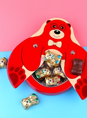 意大利进口零食盒edas艾达的世界小飞熊奶油夹心牛奶巧克力礼盒装