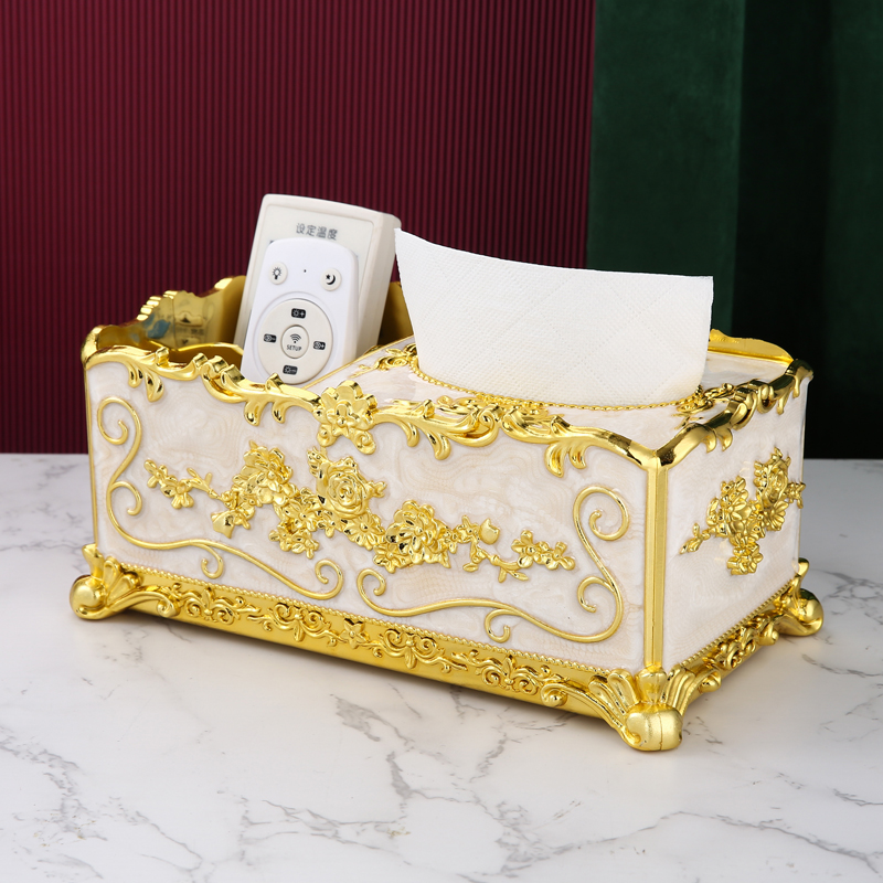 北欧轻奢ins多功能遥控器纸巾盒