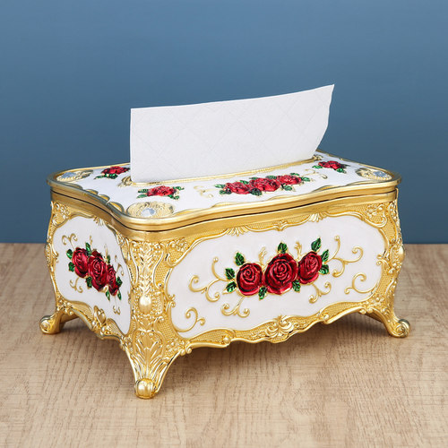 纸巾盒高端大气有档次摆件