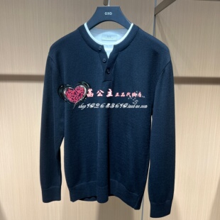GXG男装 专柜2026秋款新款圆领线衫 G26X203021000-699