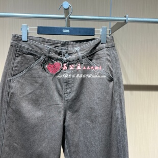 GXG男装 专柜2026秋款新款宽松直筒牛仔裤 G26X053072004-699