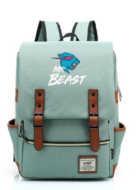 2025MrBeast 野兽先生简约学院旅行笔记本电脑包初高中大学生双肩