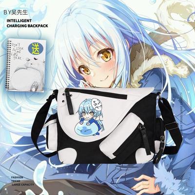 2024龙年关于我转生变成史莱姆这档事男女斜挎包单肩包青少年学生