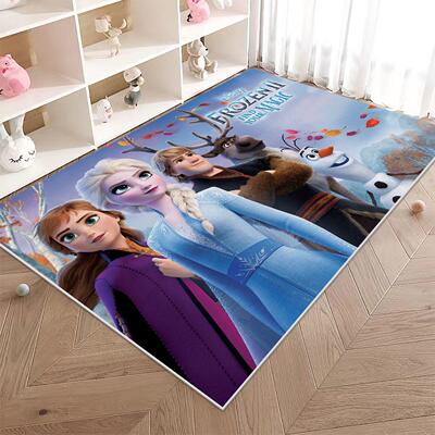 2024冰雪奇缘儿童房地毯