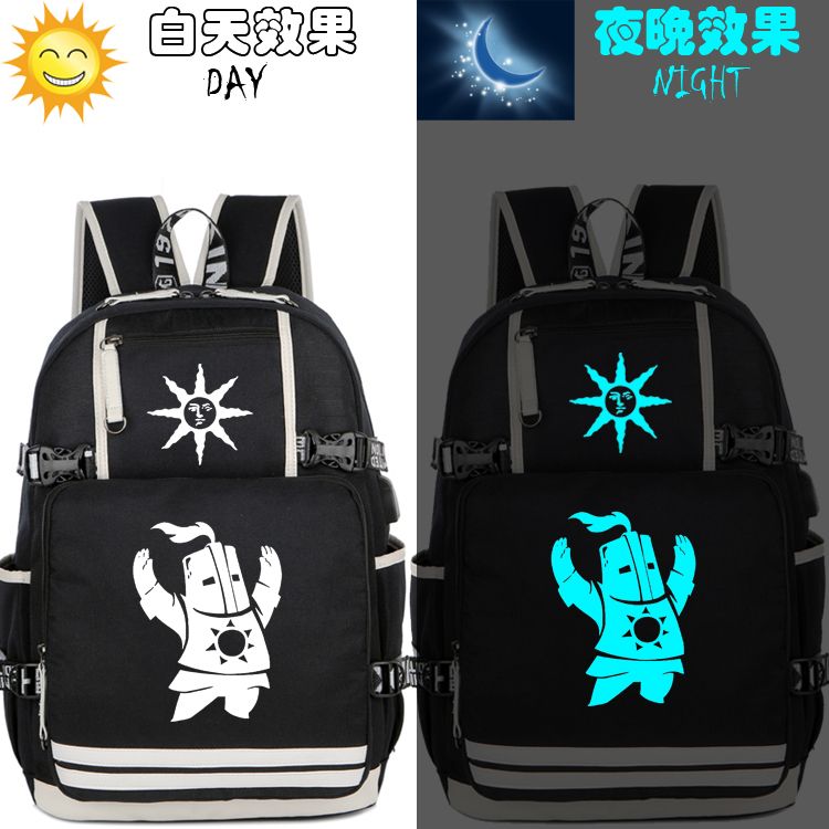 2024游戏周边 黑暗之魂 赞美太阳夜光版背包双肩包男女初高中学生