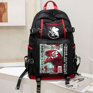 2025EVA新世纪福音战士周边双肩包男学生书包大容量电脑包潮牌旅