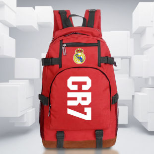 2025CR7J罗卡西皇马贝克汉姆贝尔C罗双肩包高初中学生书包运动背