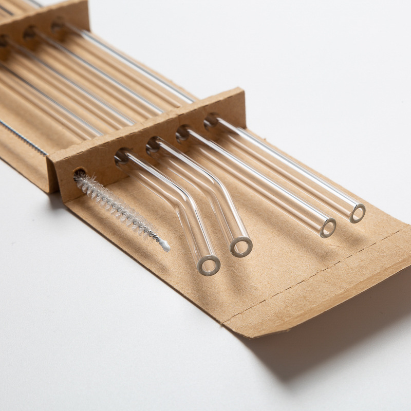 高硼硅玻璃吸管耐热非一次性奶茶食品级环保粗大防口红喝水头弯曲