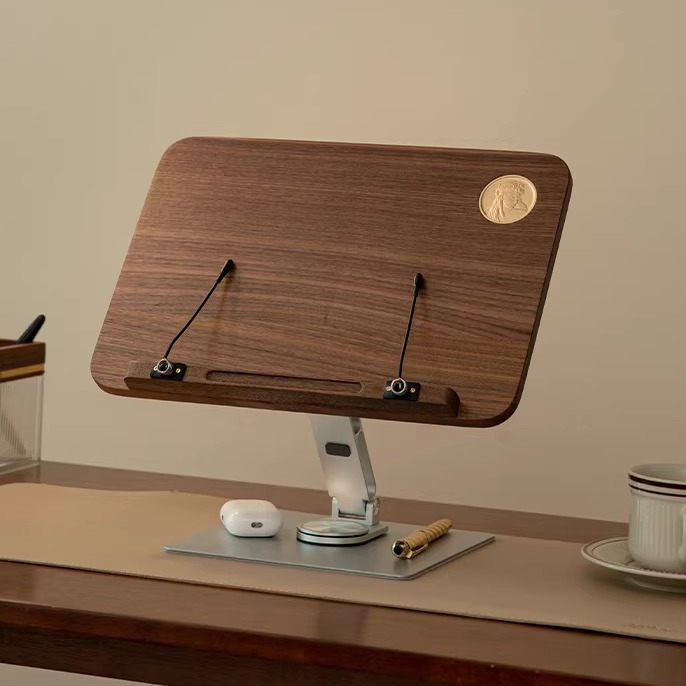 实木书架阅读架书本阅读支架看书支架读书支架书立架ipad平板电脑