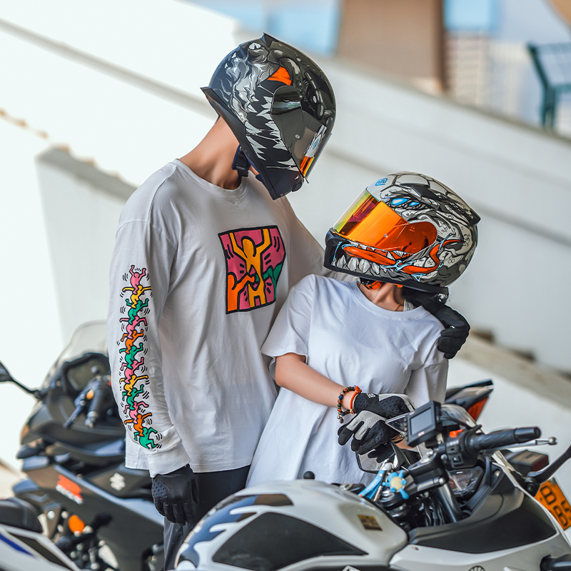 faseed意大利四季通用摩托车头盔