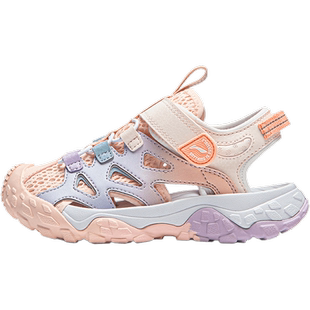 李宁童鞋儿童凉鞋女童2026夏季新款宝宝3-6岁轻便透气防撞沙滩鞋