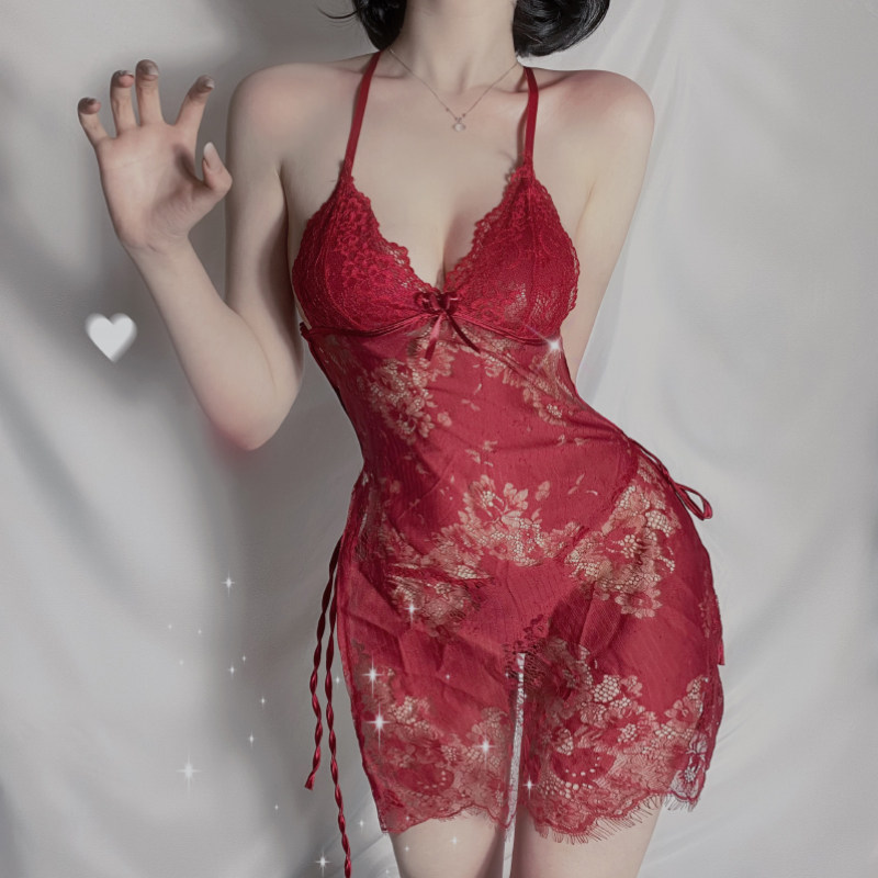 欢襟情趣激情套装情绪内衣挑逗蕾丝大码制服诱惑透明夏