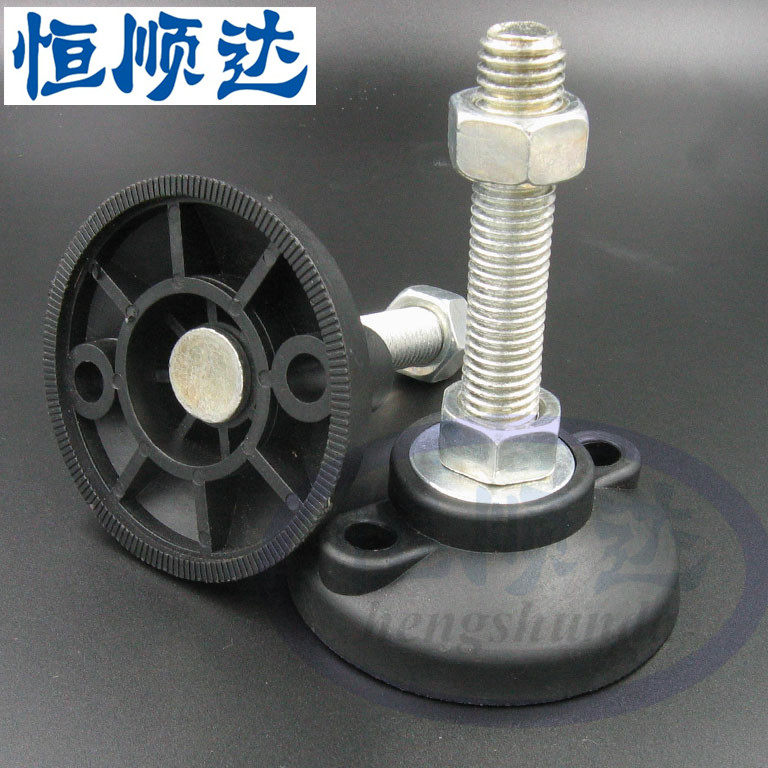 增强尼龙脚杯 m12 m16 m20 带固定安装孔 固定蹄脚 机械支撑脚杯