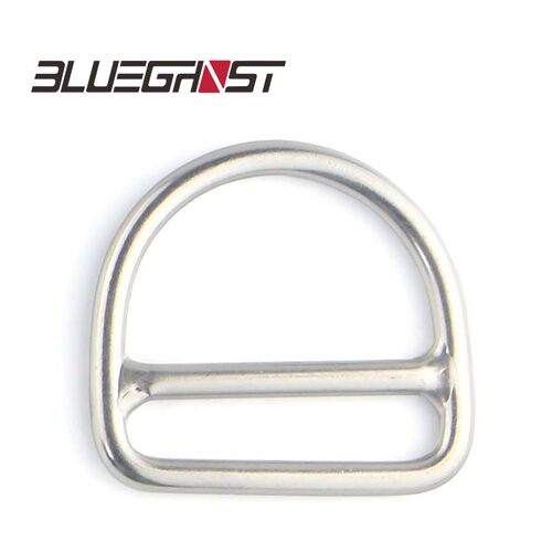 Blueghost 316不锈钢横档无缝D环 焊接D环日字扣 50mm腰带定位扣