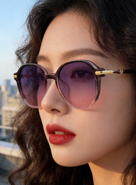 韩系ins防紫外线显瘦太阳眼镜女