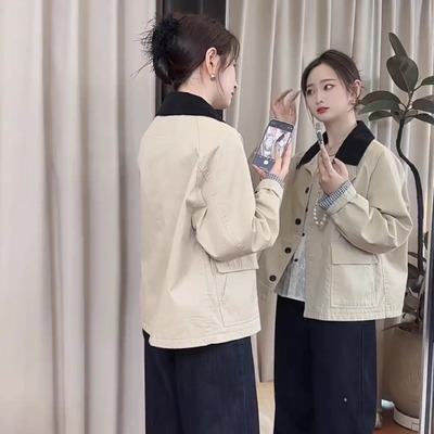 小个子风衣外套女短款