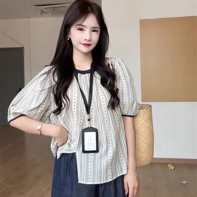 衬衫女短袖上衣薄款夏季2025新款