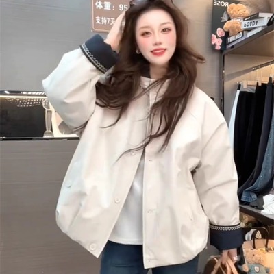 羊羔毛外套女短款加绒加厚冬季