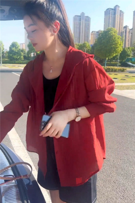 防晒衣外套女薄款连帽夏季