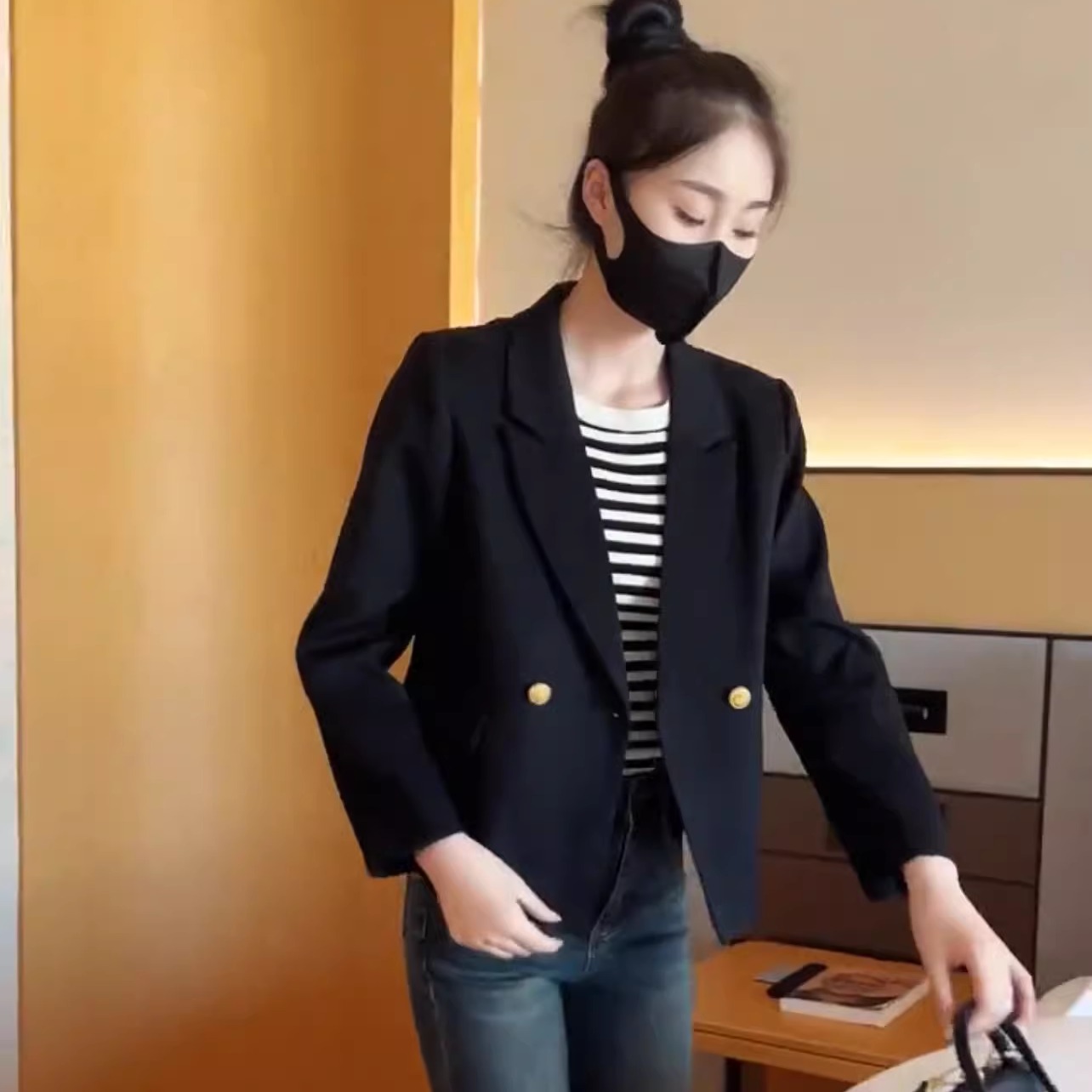 西装外套女小个子短款2024秋季