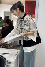 中国风马甲女短款春季2025新款中式刺绣宽松高级感背心坎肩外穿