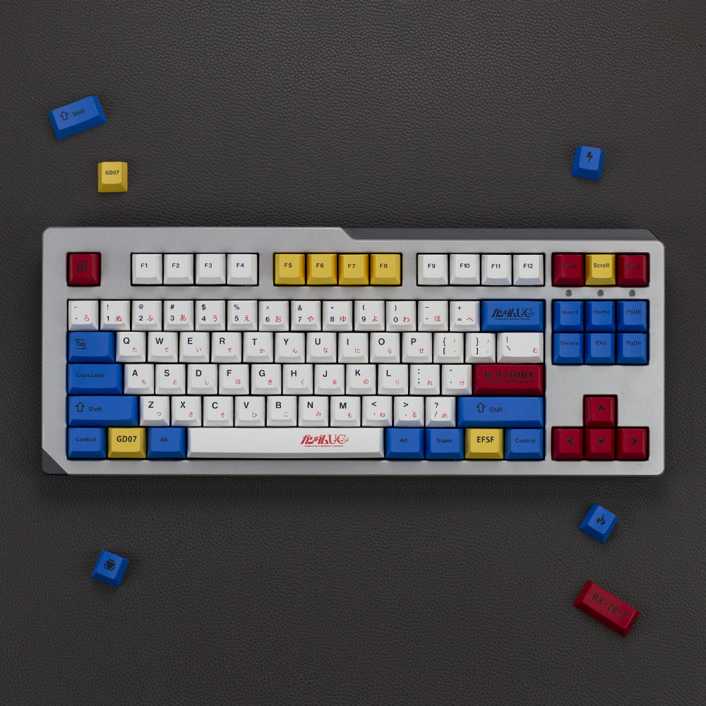 高达热升华PBT个性键帽原厂高度适配61/64/68/84/87/96/98/100104