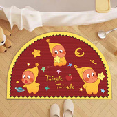 卡通新年可爱星星人硅藻泥创意浴室玄关家用地垫吸水防滑卫生间