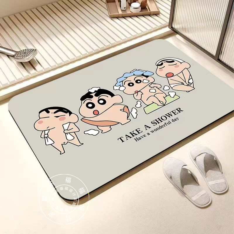 硅藻泥浴室垫吸水速干防滑垫