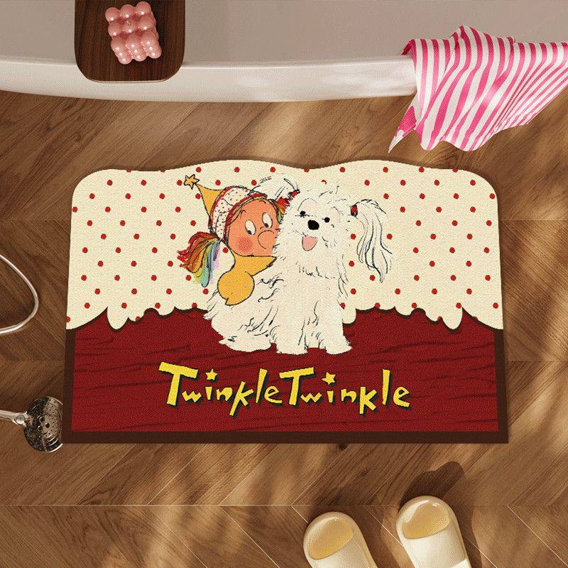 新款卡通浴室门口吸水地垫