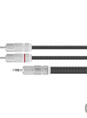 原装日本 Oyaide 欧亚德  HPSC-35R 3.5mm 转 2RCA 一分二 信号线