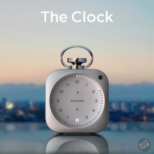 日本代购 BALMUDA巴慕达 The Clock时钟/铝合金LED精密台钟
