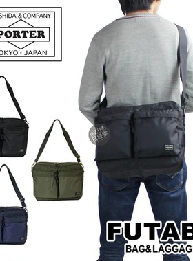 日本代购 PORTER /吉田FORCE通勤大容量尼龙单肩斜挎包855-07415