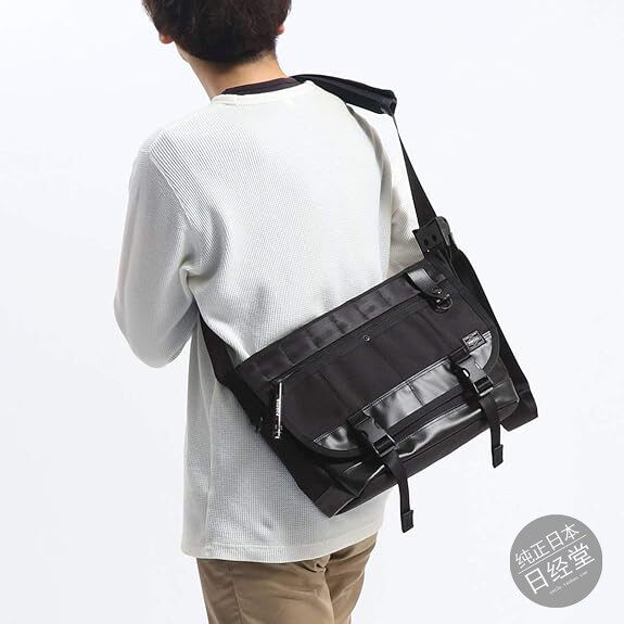 PORTER HEAT MESSENGER BAG S 尼龙拼接机能防水邮差包 703-07968