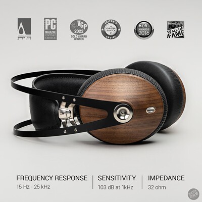 头戴式耳机木制HiFi线控
