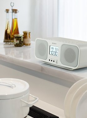 日本直购 Sony/索尼CFD-S401收音机CD磁带一体播放机闹钟音响
