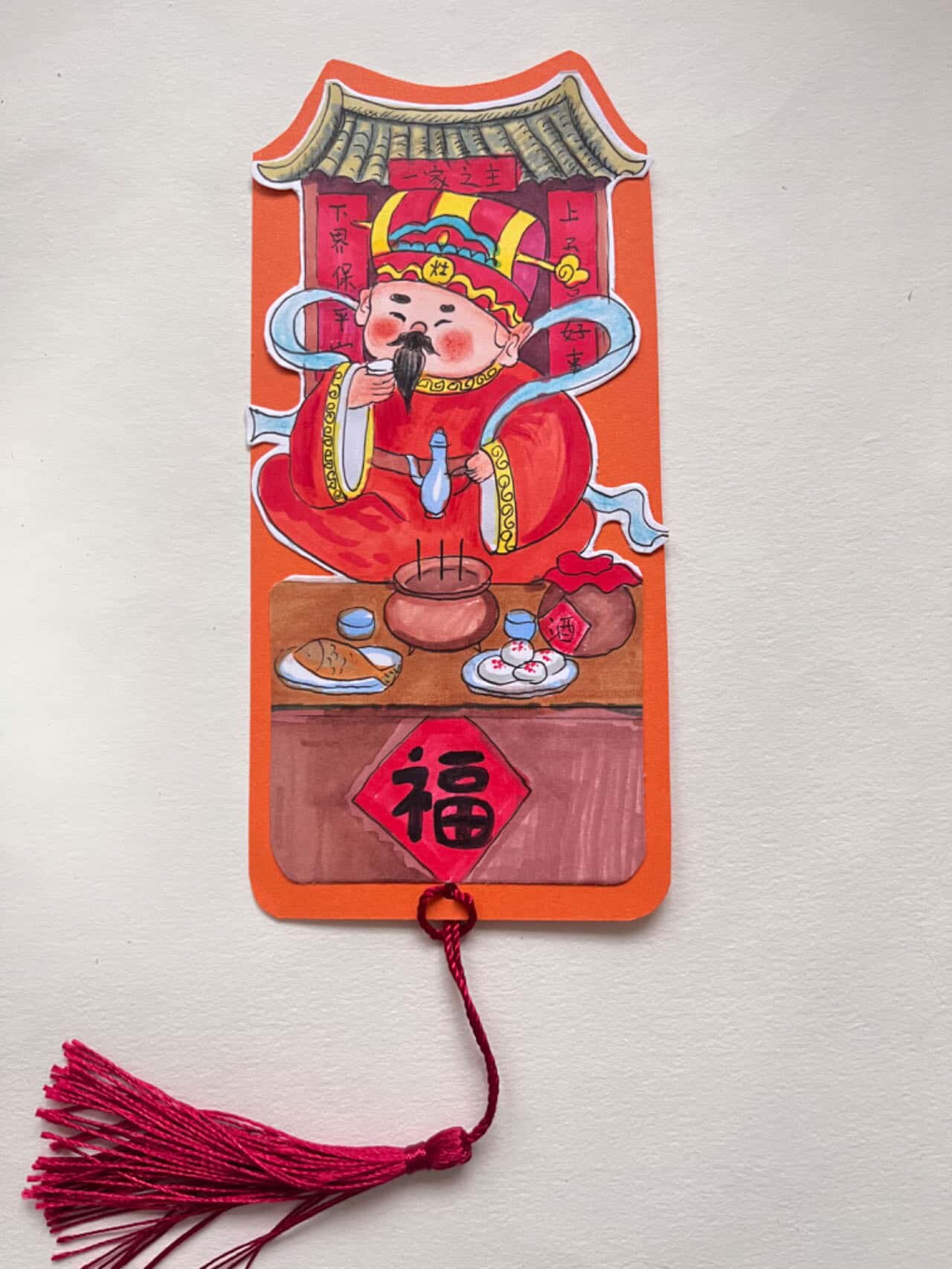 书签手绘代画儿童画手抄报纯手绘书签定制科幻画代画书签读书卡