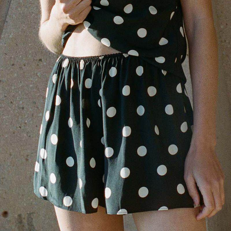 纯原单DOEN元DO美国小众桑蚕丝休闲短裤大码D点击详情内图片查看