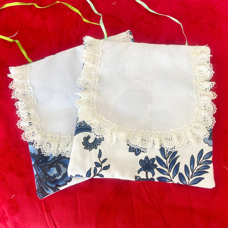 14CT十字绣空白枕自己手工绣