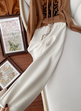 弯刀阔腿裤！巨垂坠有型！版型又帅又飒！新型复合面料！高端货